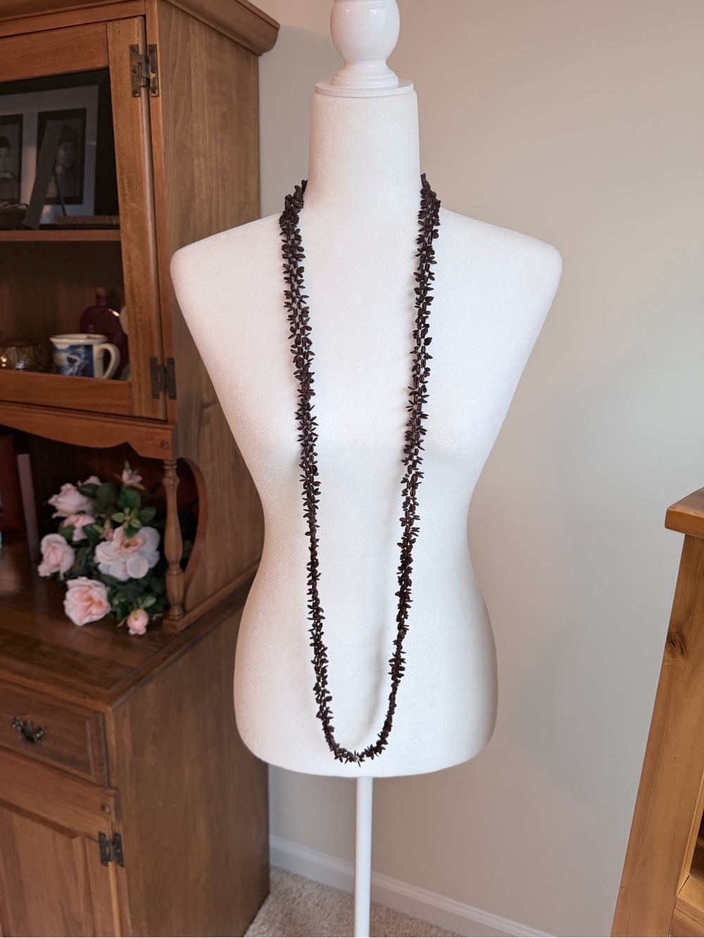Vintage apple seed necklace